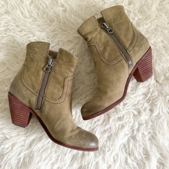 Sam Edelman Fringe Suede "Louie" Block Heel Ankle Bootie | Size 6.5 - Picture 5 of 9